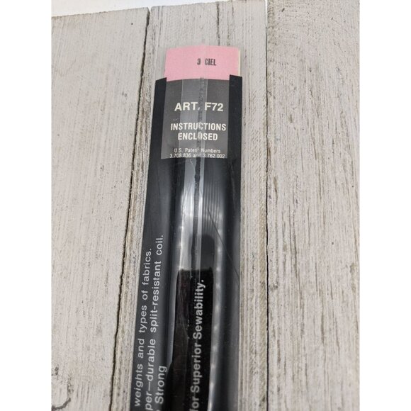 Vintage J&P Coats Flex Knit All Purpose Zipper 20" Ciel Blue 3 - Picture 6 of 6